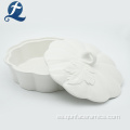 Olla de cerámica de cerámica en forma de calabaza impresa barata de alta calidad única de China